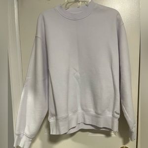 Bright White Aritzia TNA Sweatfleece Sweatshirt (Size 2XS)